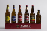 Botellas de cerveza Ambar distribuidas en Madrid